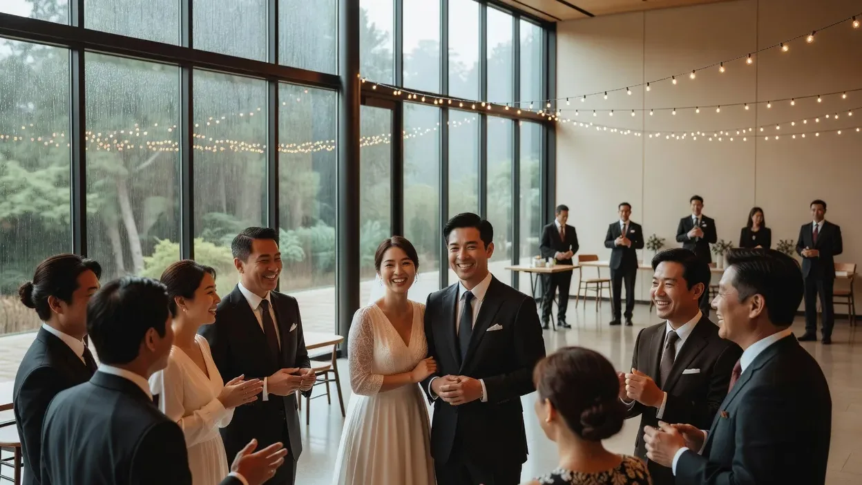 Animations mariage sous la pluie : réussir son plan B