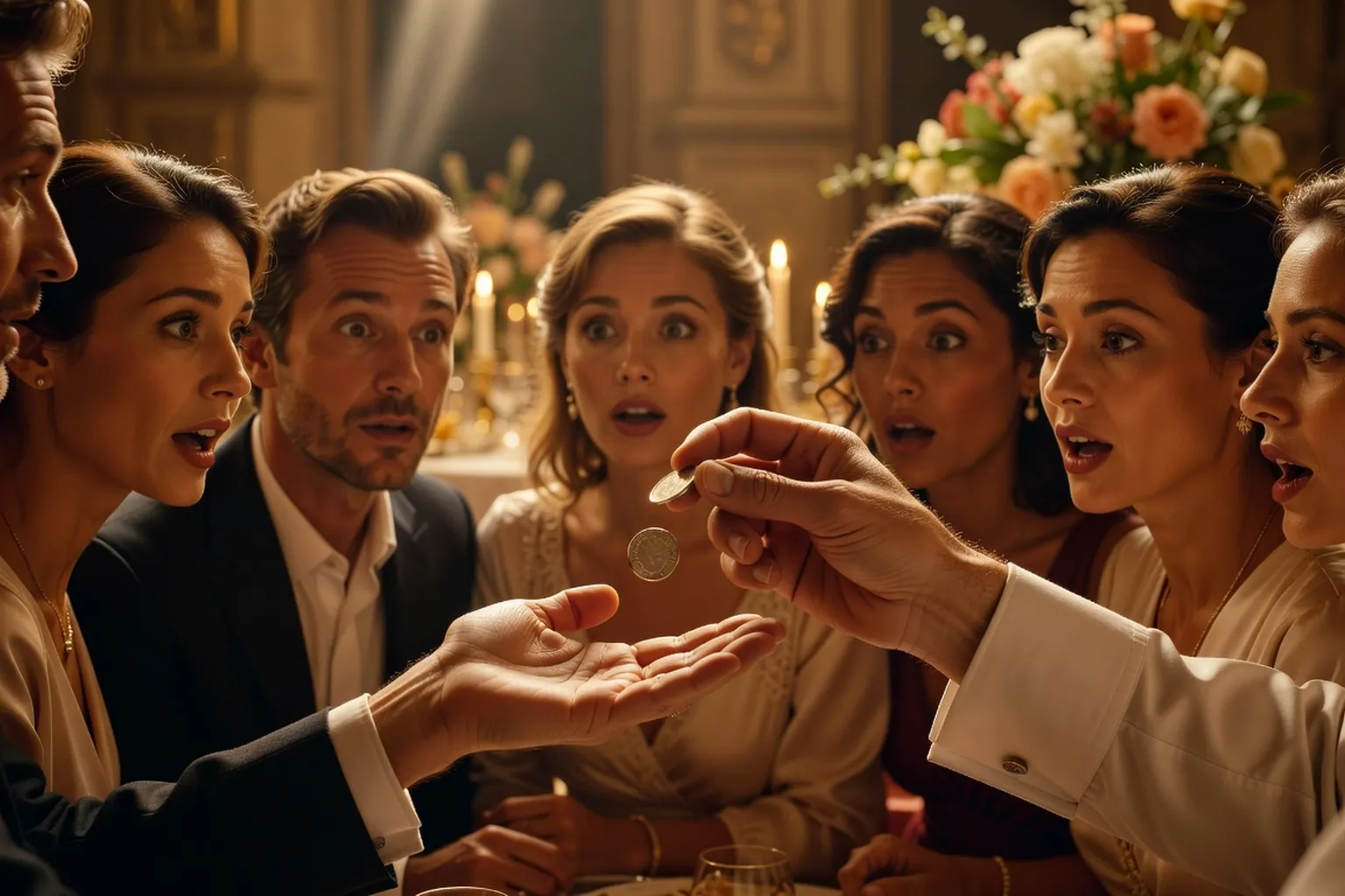 Magie close-up mariage : illusions de proximité inoubliables