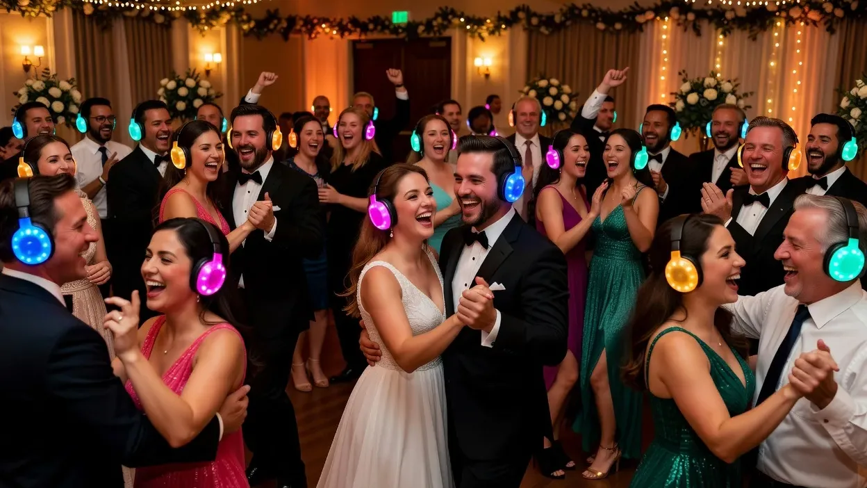 Silent disco au mariage : casques, prix et organisation
